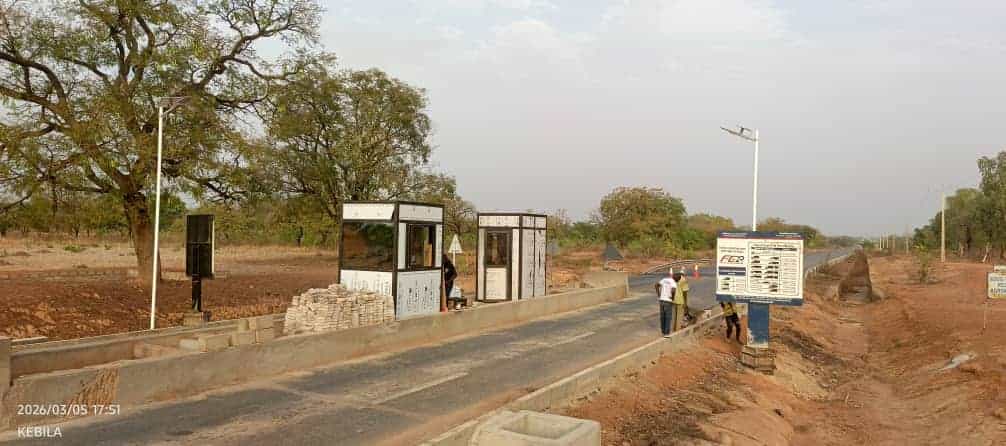 Kebila toll station construction
