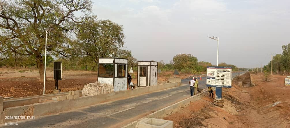 Kebila toll station construction