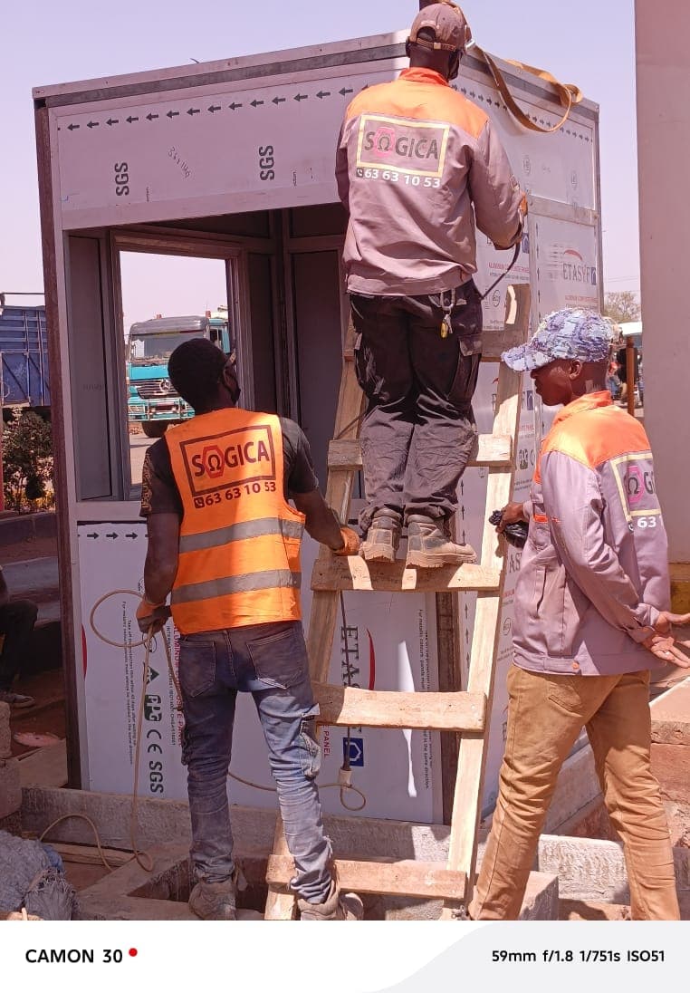 Kebila toll station construction